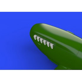 Eduard 1:72 Spitfire exhaust stacks fishtail dla Eduard 70121