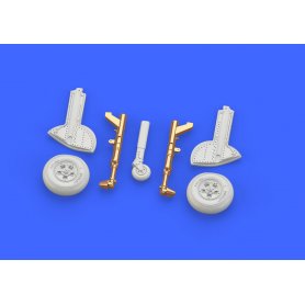 Eduard 1:72 Supermarine Spitfire Mk.IX legs w/5 spoke wheels, smooth tire dla Eduard