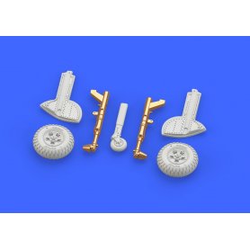 Eduard 1:72 Supermarine Spitfire Mk.IX legs w/5 spoke wheels, pattern dla Eduard