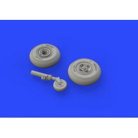 Eduard 1:72 Supermarine Spitfire Mk.VIII wheels 4 spoke w/ smooth tire dla Eduard