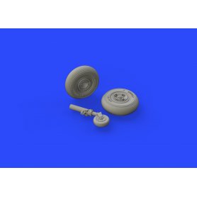 Eduard 1:72 Supermarine Spitfire Mk.VIII wheels 4 spoke w/ smooth tire dla Eduard