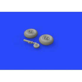Eduard 1:72 Supermarine Spitfire Mk.VIII wheels 4 spoke w/ pattern dla Eduard