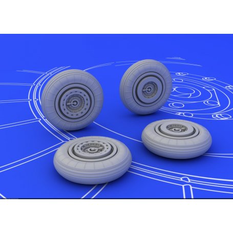 Eduard 1:72 MiG-15 wheels EDUARD