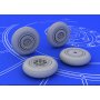 Eduard 1:72 MiG-15 wheels dla Eduard