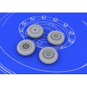 Eduard 1:72 MiG-15 wheels dla Eduard