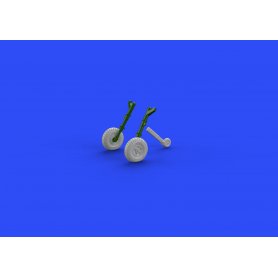 Supermarine Spitfire Mk.IX wheels 5 spoke, w/pattern dla Eduard 70121
