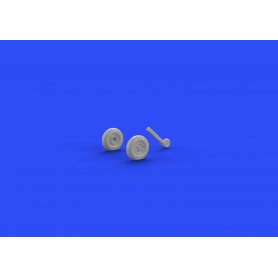 Supermarine Spitfire Mk.IX wheels 5 spoke, w/pattern dla Eduard 70121
