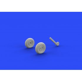 Supermarine Spitfire Mk.IX wheels 4 spoke, smooth tire dla Eduard 70121