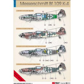 Eduard 1:32 Kalkomanie do Messerschmitt Bf-109 K-4
