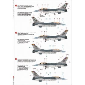 Eduard 1:32 Kalkomanie do F-16CJ