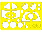 Eduard 1:48 Maski do S 35E Draken dla Hasegawa