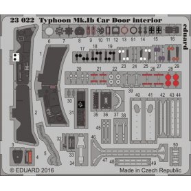 Eduard BIG 1:24 Hawker Typhhon Mk.Ib car door dla Airfix A19003