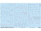 Eduard 1:48 Kalkomanie do MiG-21 STENCILS dla Eduard