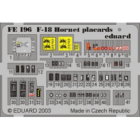 F-18 placards