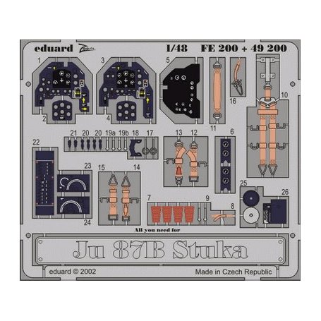 EDUARD FE200 JU-87B HASEGAWA