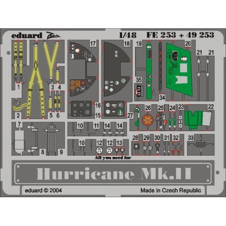Eduard FE253 Hurricane Mk.II - Hasegawa