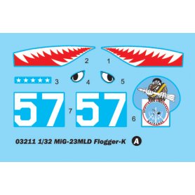 Trumpeter 1:32 MIG-23MLD Flogger-K