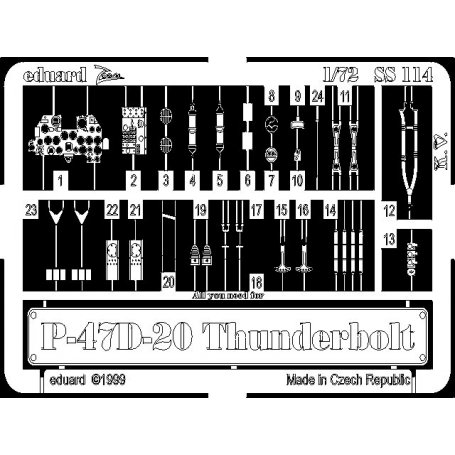 Eduard SS114 P-47D-20 - Academy