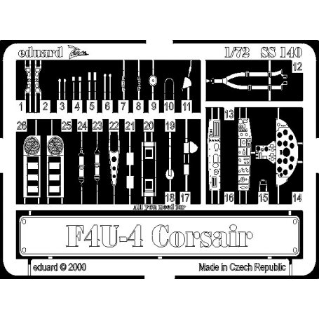 Eduard SS140 F4U-4 - Italeri