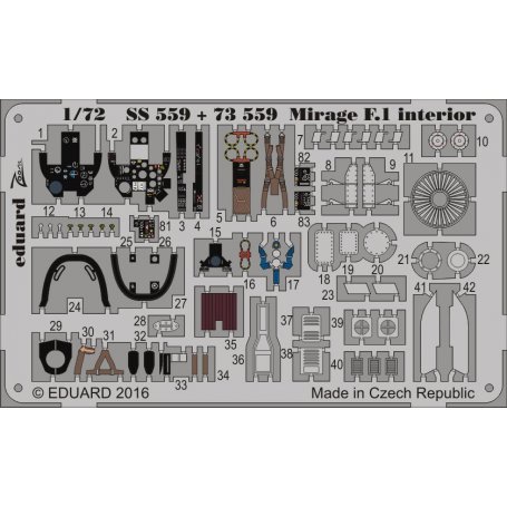 Mirage F.1 interior SPECIAL HOBBY