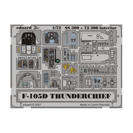 F-105D interior S.A. TRUMPETER