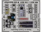 Eduard 1:72 Interior elements for F-22 Raptor / Hobby Boss