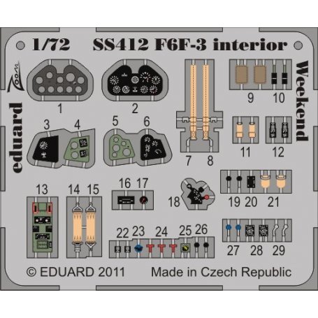 F6F-3 interior S.A. Weekend EDUARD
