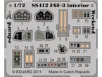 Eduard 1:72 Elementy wnętrza do Grumman F6F-3 WEEKEND edition dla Eduard