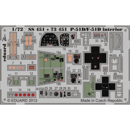 P-51D/F-51 interior S.A. AIRFIX