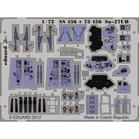 Su-27UB interior S.A. TRUMPETER