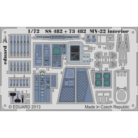 MV-22 interior S.A. Hasegawa