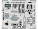 Eduard 1:72 Elementy wnętrza do F-35A dla Italeri