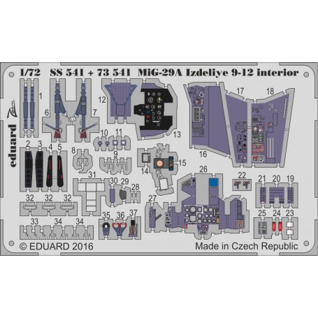 MiG-29A Izdeliye 9-12 interior TRUMPETER 01674