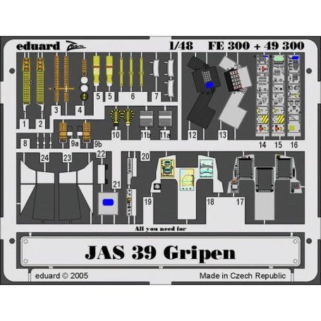 Eduard FE300 Jas-39 Gripen - Italeri