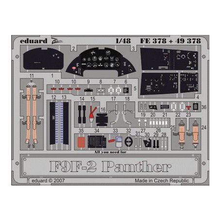 F9F-2 interior S.A. TRUMPETER