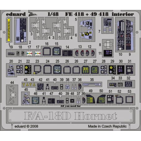 F/A-18D interior S.A. HOBBY BOSS