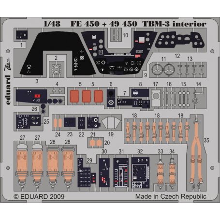 TBM-3 interior S.A. HOBBY BOSS