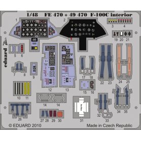 F-100C interior S.A. TRUMPETER