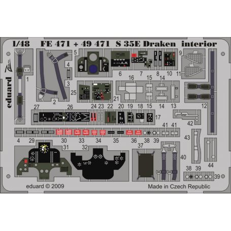 S 35E Draken interior S.A. HASEGAWA