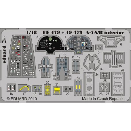 A-7A/B interior S.A. HOBBY BOSS