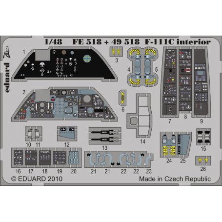 F-111C interior S.A. HOBBY BOSS