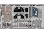 Eduard 1:48 Interior elements for Hawker Hurricane Mk.IID / Hasegawa