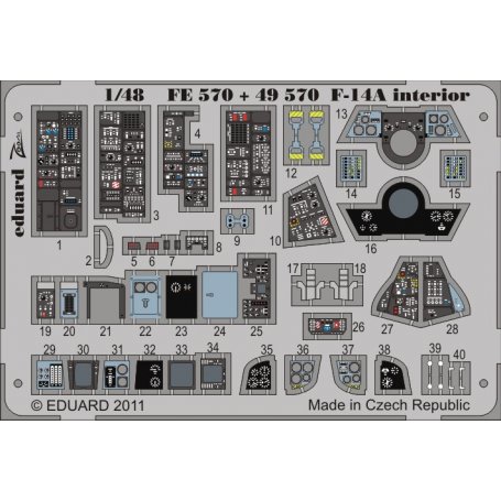 F-14A interior S.A. HOBBY BOSS