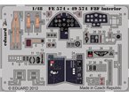 Eduard 1:48 Elementy wnętrza do Grumman F8F dla Hobby Boss