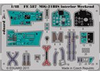 Eduard 1:48 Elementy wnętrza do MiG-21BIS dla WEEKEND edition dla Eduard