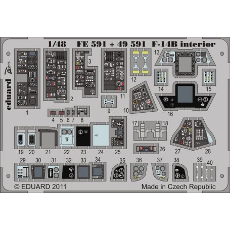 F-14B interior S.A. HOBBY BOSS