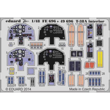 T-38A interior S.A. Trumpeter 2852