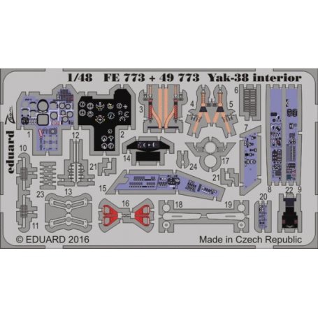 Yak-38 interior HOBBY BOSS