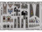 Eduard 1:48 Interior elements for Super Etendard / Kinetic K48061