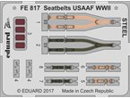 Eduard 1:48 Pasy bezpieczeństwa USAAF WWII | STEEL |